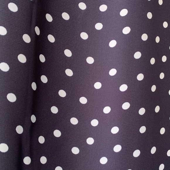 🔥5/$20🔥 “Fortune + Ivy” Navy Polka Dot Mini-Dress size M - Picture 10 of 12